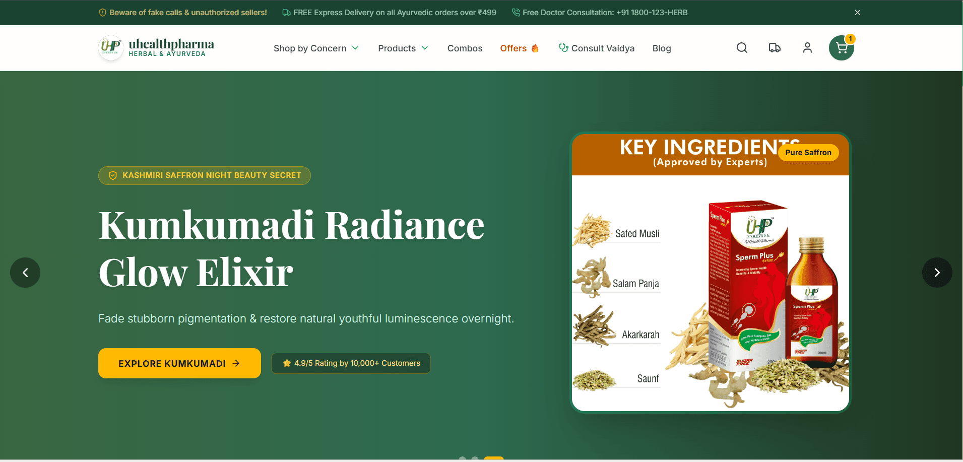Uhealth Pharma Business - Web Development Project by Shivansh Singh